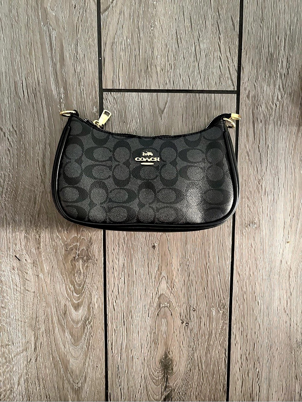 Canvas Black Shoulder Bag